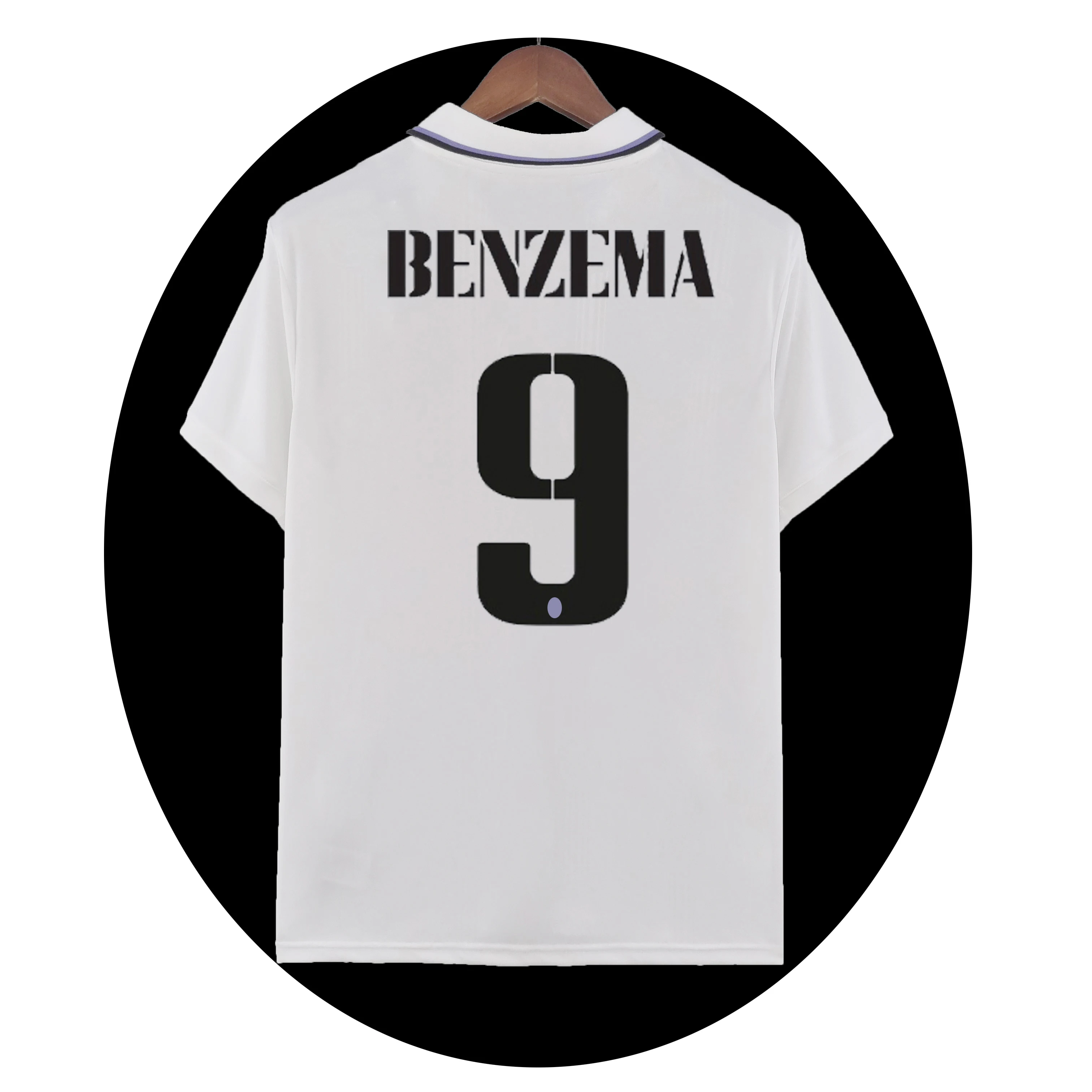 Thailand jersey 2022 2023 real club Home soccer jersey football jersey soccer wear madrids fan version t shirt Benzema#9