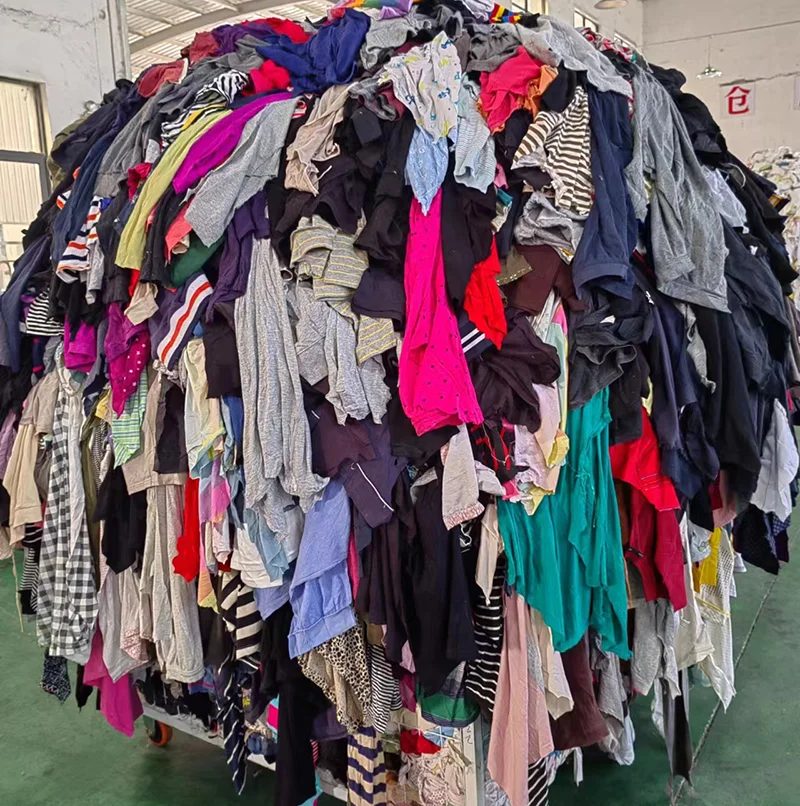 Cheap Factory Price Hot Sale Used Clothes Cleaning Rags Recycled Colored T-Shirt Cotton Rags Textile Waste