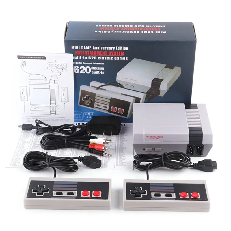620 Games Retro Handheld Classic Game Player Family TV video game console with 2 Controllers