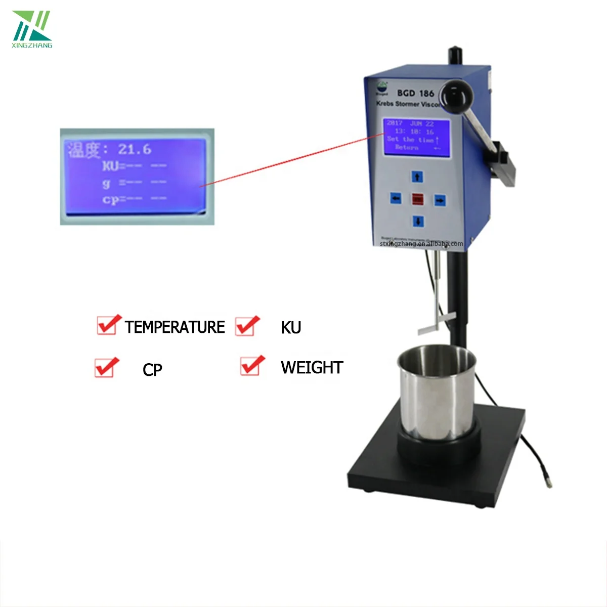 Biuged BGD 186 Viscometer Viscosity Tester Intelligent Krebs Stormer Viscometer Viscosimeter