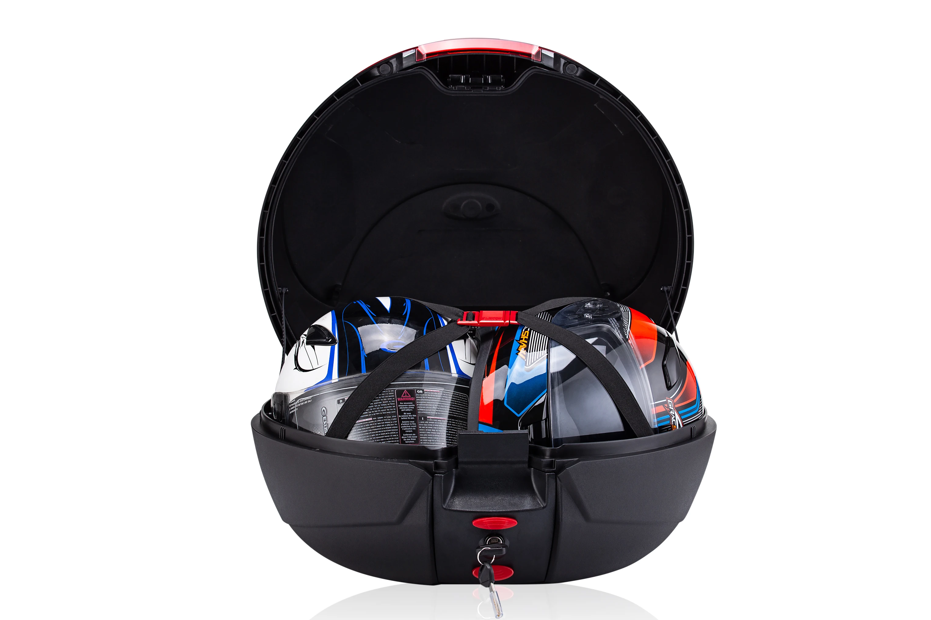 
42Liters motorcycle carrier box/colorful scooter top box/motorcycle top case 