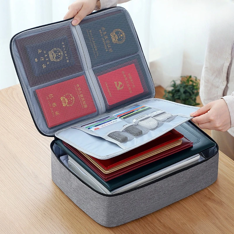 Water-proof Document Storage Bag Document Organizer Travel File Storage Passport Bag