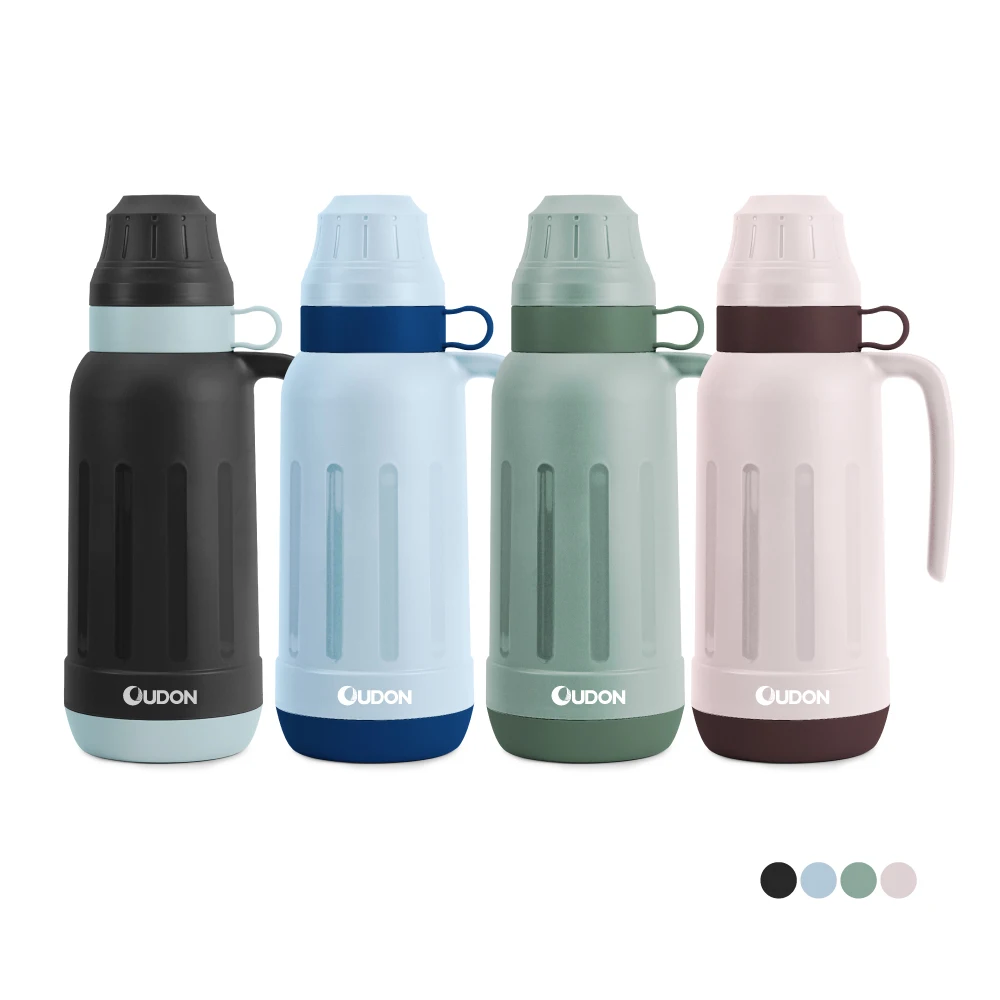 Wholesale large capacity vacuum flask thermos with two cups