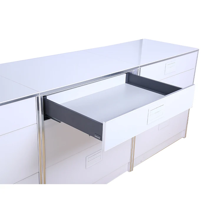 Slim Box 40kg Slim Soft Closing Slide Full Extension Drawer Slide