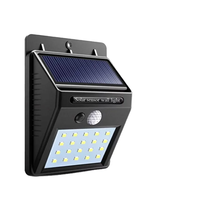 20 LED Outdoor Waterproof Motion Sensor Solar Deck Powered Wall Lamp Landscape Street Lighting Solar Garden Lights