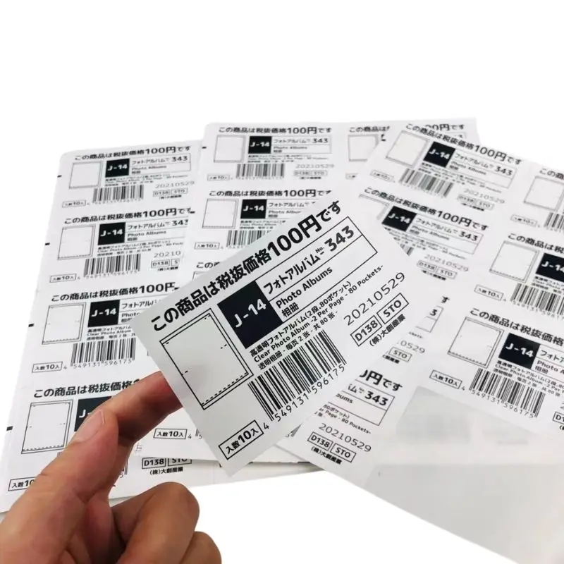 High Quality Luxury Printing Roll Waterproof Thermal Sticker Paper Plain Thermal Label Rolls Cable Label Wrapsafety Test Label