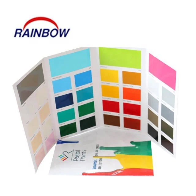 Emulsion paint color chart printing catalog  promotional gift