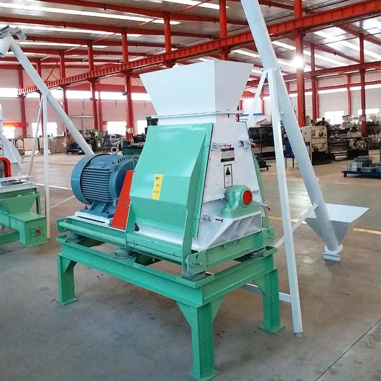 CE biomass wood rice husking grinding machine rice hull powder making machine hammer mill with cyclone fan pulse filter