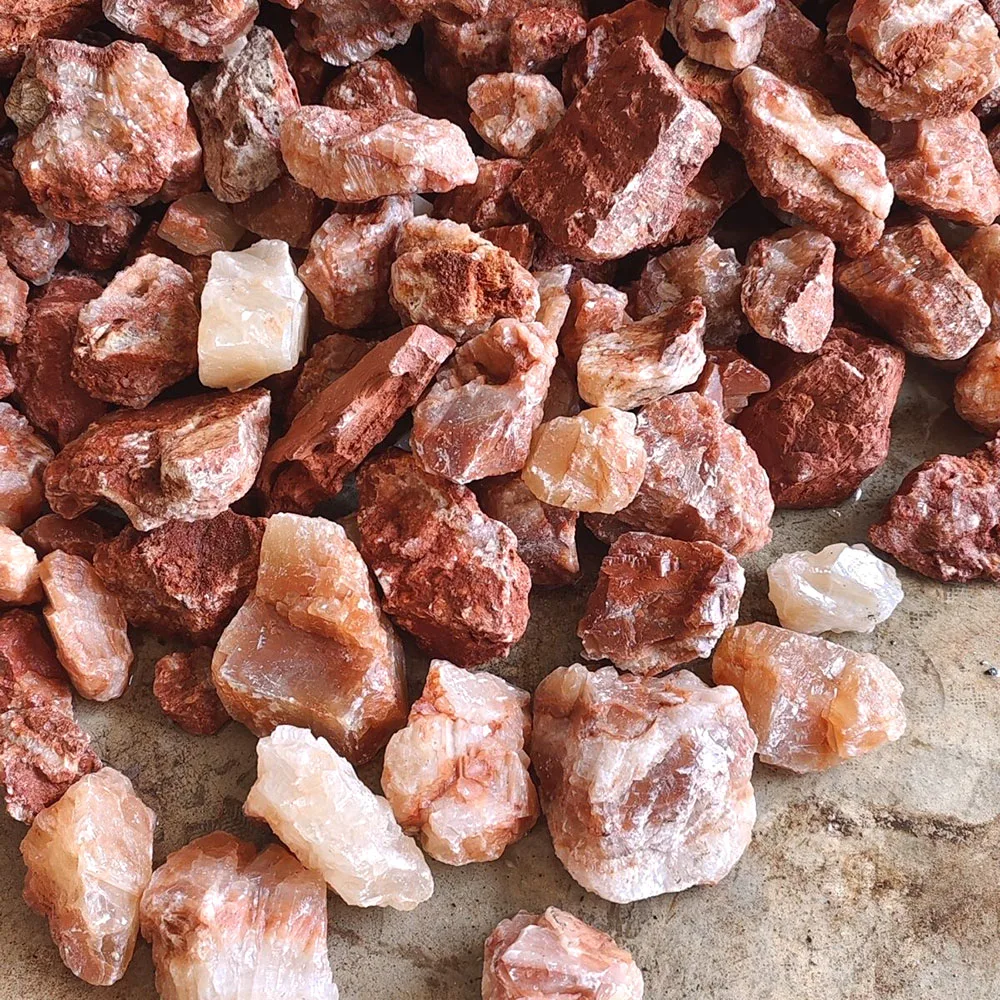 Wholesale red gemstone red phosphorustone quartz crystal raw stone used for decoration