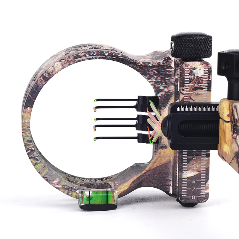Portable New bow and arrow archer accessories camouflage bow and arrow sight new fine tuned compound bow five pin sight