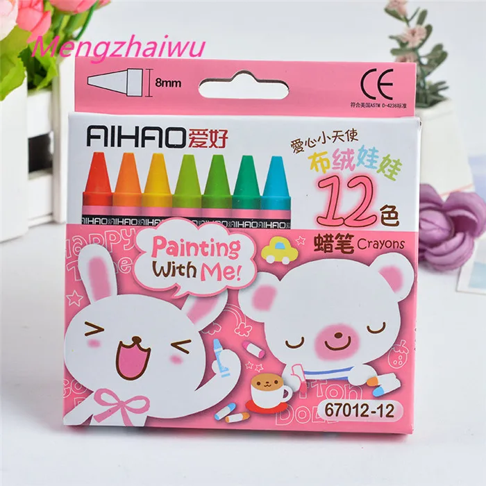 Singapore school supplies shopping cute stationery pens kawaii 8pcs/box 	 arts and crafts supplies eco friendly oil pastel set