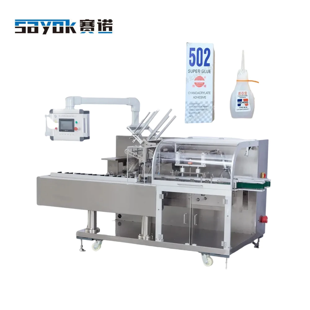 Multi Function Horizontal Box Packing Machine Automatic 502 Strong Glue Small Box Cartoning Packaging Machine