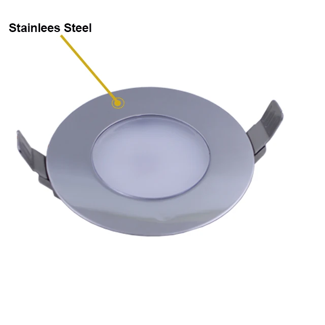 3W 7W 12V-24V Boat Marine Stainless steel Recessed Smart ceiling LED Downlights LED Light Downlight