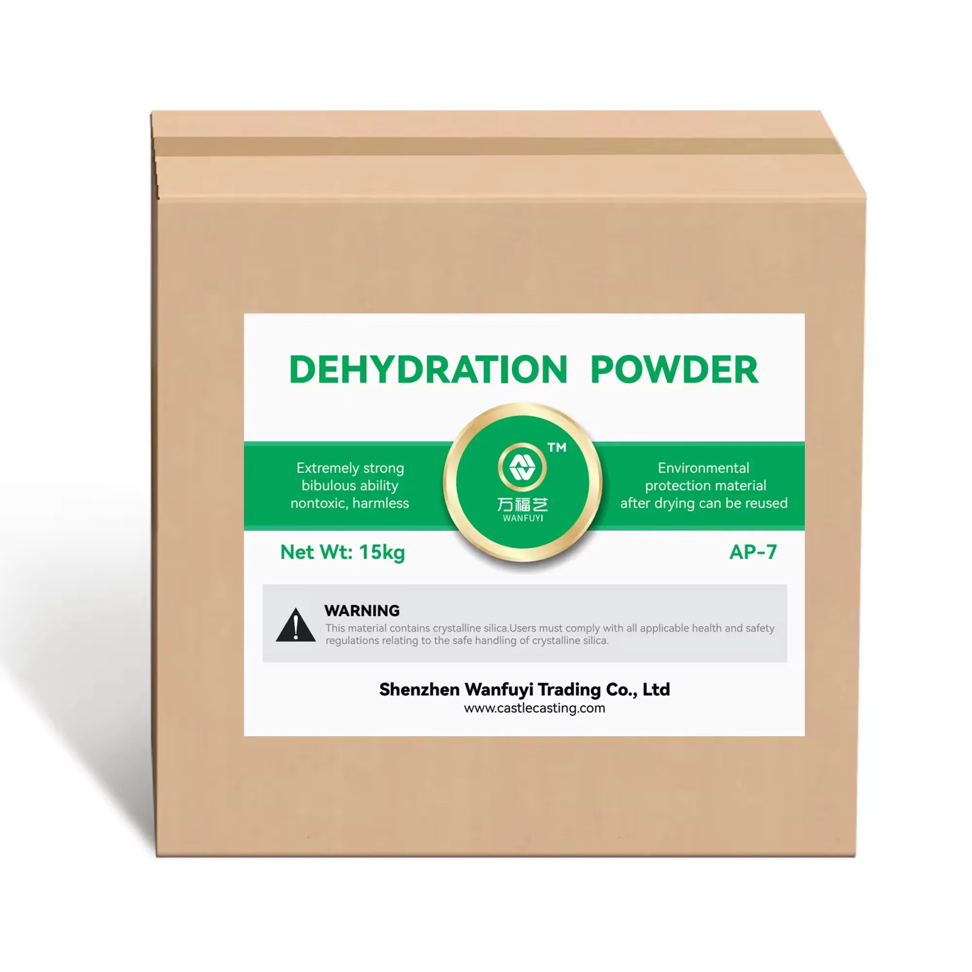 Wanfuyi Factory Direct Sale Dehydration Powder Auxiliary Product in the Use of Platinum and Stainless Steel Casting Powder