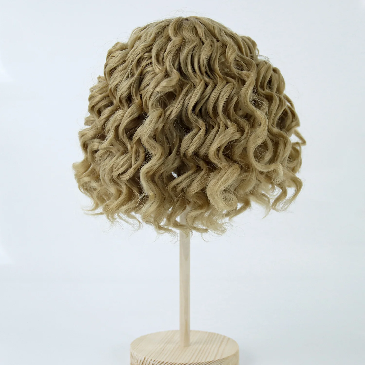 Synthetic doll wig Afro curly wigs water wavy light brown doll hair fit for 26cm head 45cm 18 inch american doll