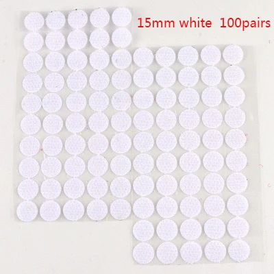  15mm Disc Adhesive Strong Glue Magic Tape Sticker Round Coins Hook Loop 102 pairs Velcro Dots Self Fastener Здравствуйте добро пожаловать в наш магазин. Мы являемся компанией из Иу Китай