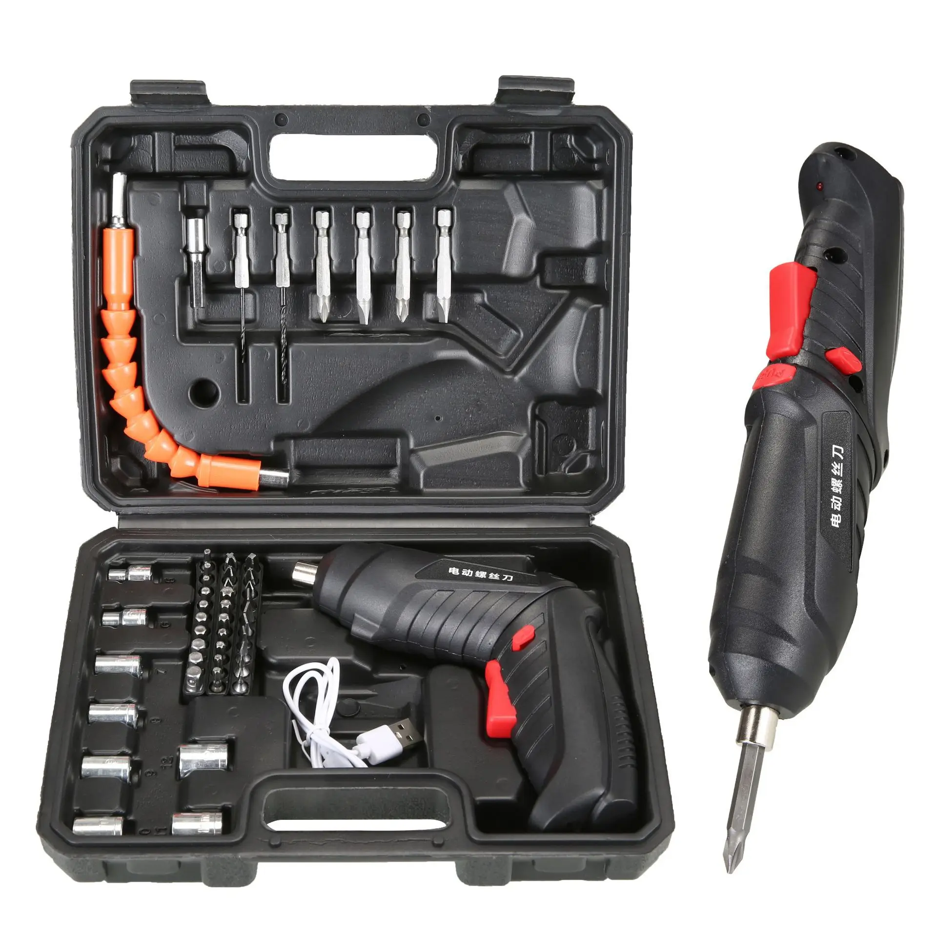 Multifunctional Tools Drill Driver Electric Power Screwdriver Set Battery 45pcs Screwdriver Set