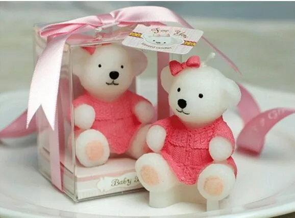 Бесплатная доставка, 20 шт./лот, Свеча для детского дня рождения, свечи для детского дня рождения, свитер, животные, медведи, маленькая свеча в подарок