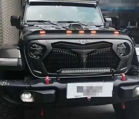 2018+ Hot Sale 4x4 auto tuning accessories Front and rear gravel block with light for JEEP WRANGLER  JL