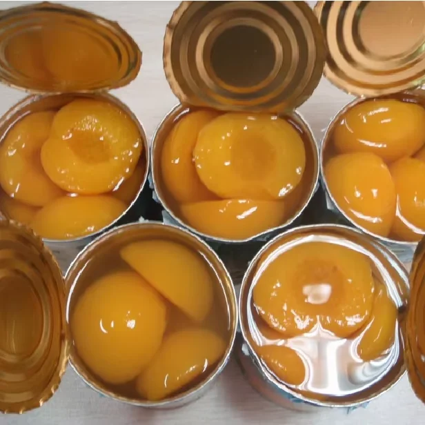 Легкий сироп консервированные персики сладкие персиковые китайские половинки желтые сухие съедобные консервы с трехлетним сроком хранения SD фрукты