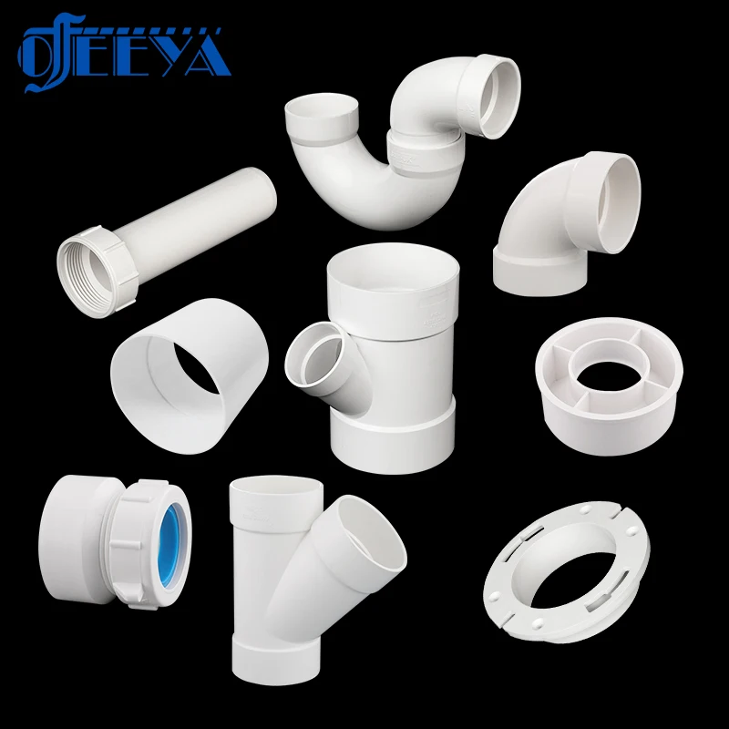 Ofeya powerful factory creates high-quality and customizable white PVC plastic water pipe fittings DWV tee pipe pvc tee