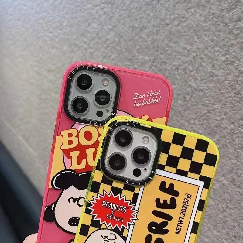 Colorful Shockproof Black Camera Ring Phone Case For Iphone 14 13 Pro Max 7 8 Plus X Xs Xr Xs Max Plus Shockproof Case