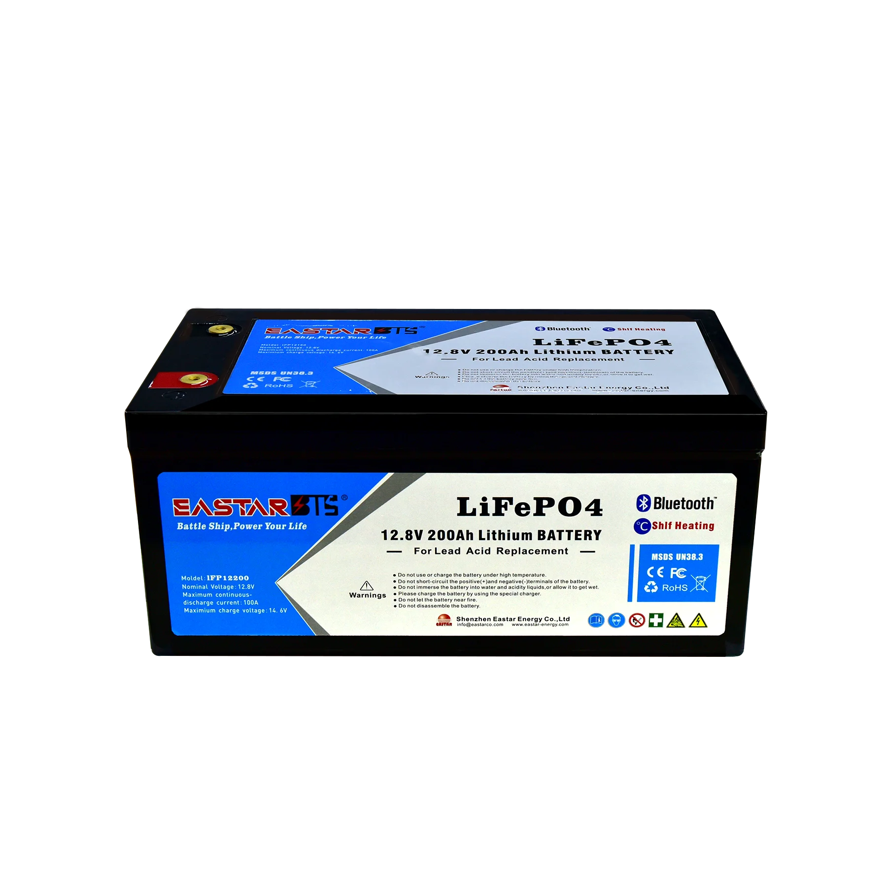 Rechargeable Waterproof Lithium Iron Phosphate Battery 12.8V 7Ah Battery Replacement For Lead Acid