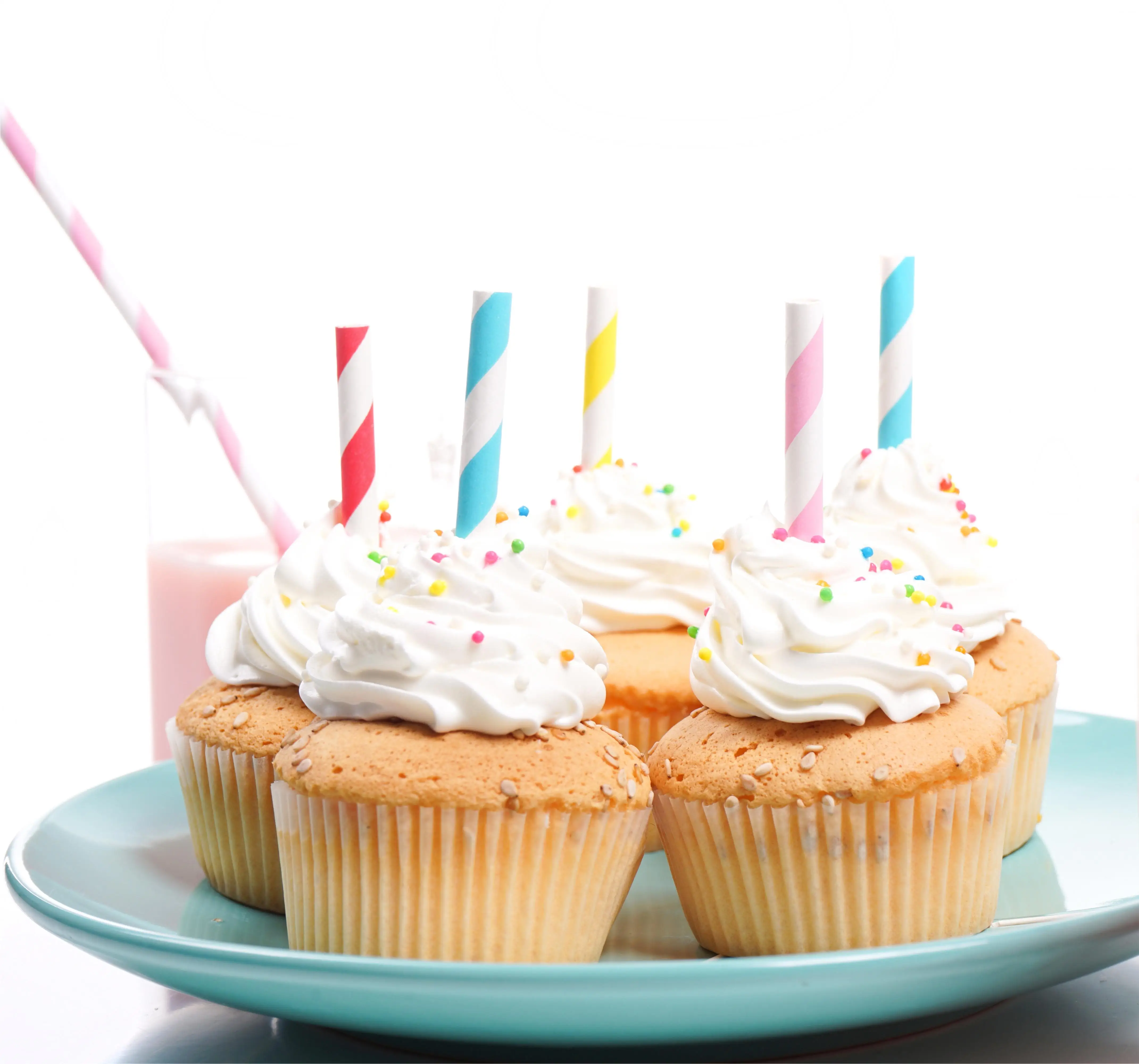 Factory customized printed cheap fashion bar accessories cool drinking cocktail flower paper straws clear