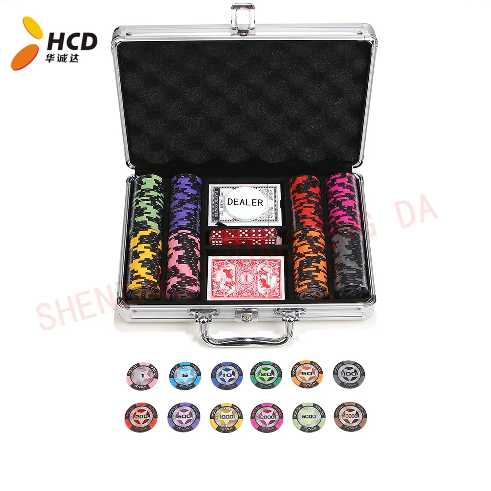 Poker Chip Suit High Quality Gaming Chips for Professional Poker Players