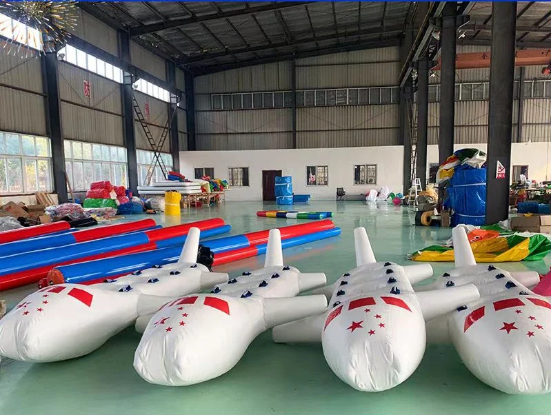 HOT interesting Popular Team building Bouncy air plane knockout match Inflatable airplane for kids and adults race games