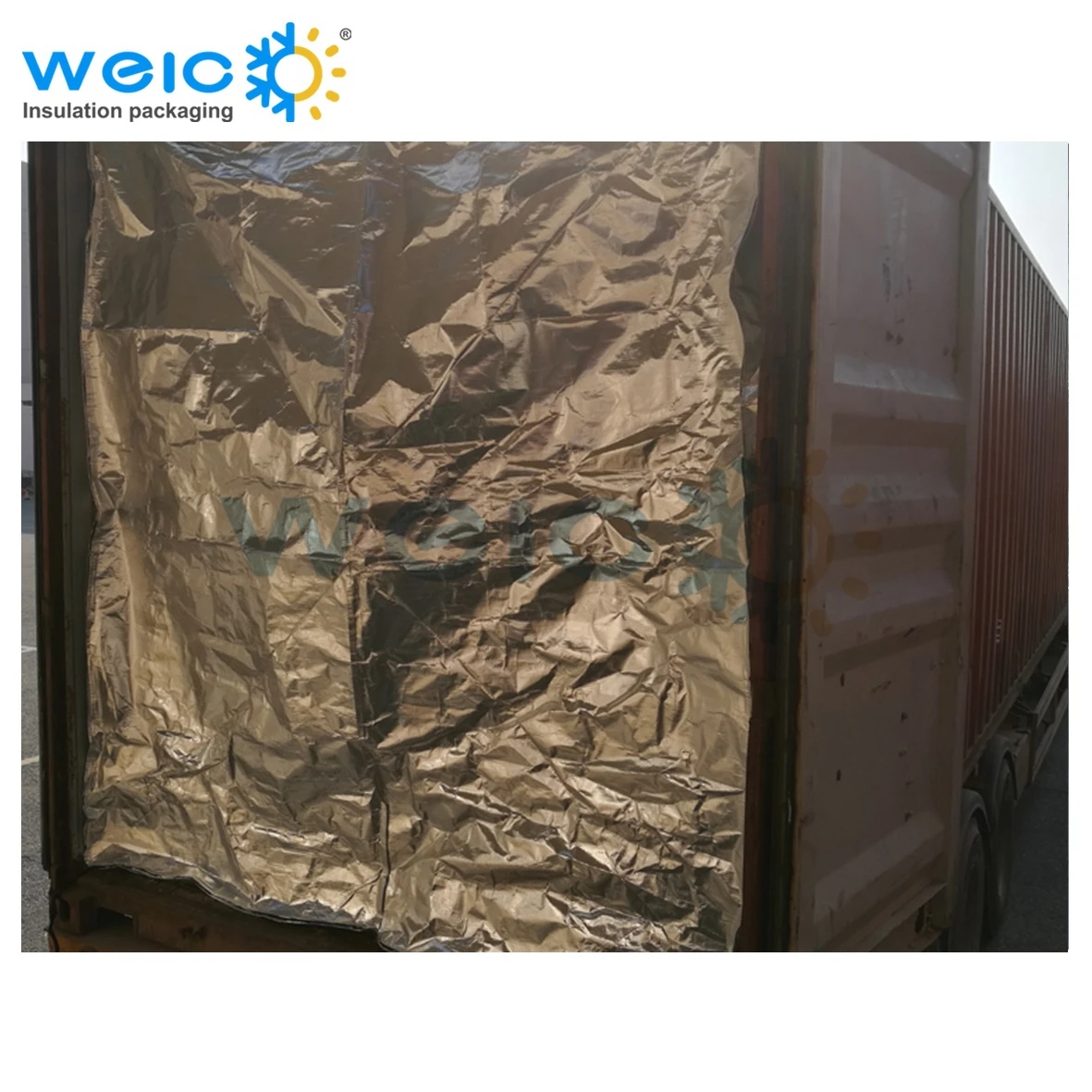 40gp Aluminum Foil Thermal Container Liner Thermal Blankets For Transportation