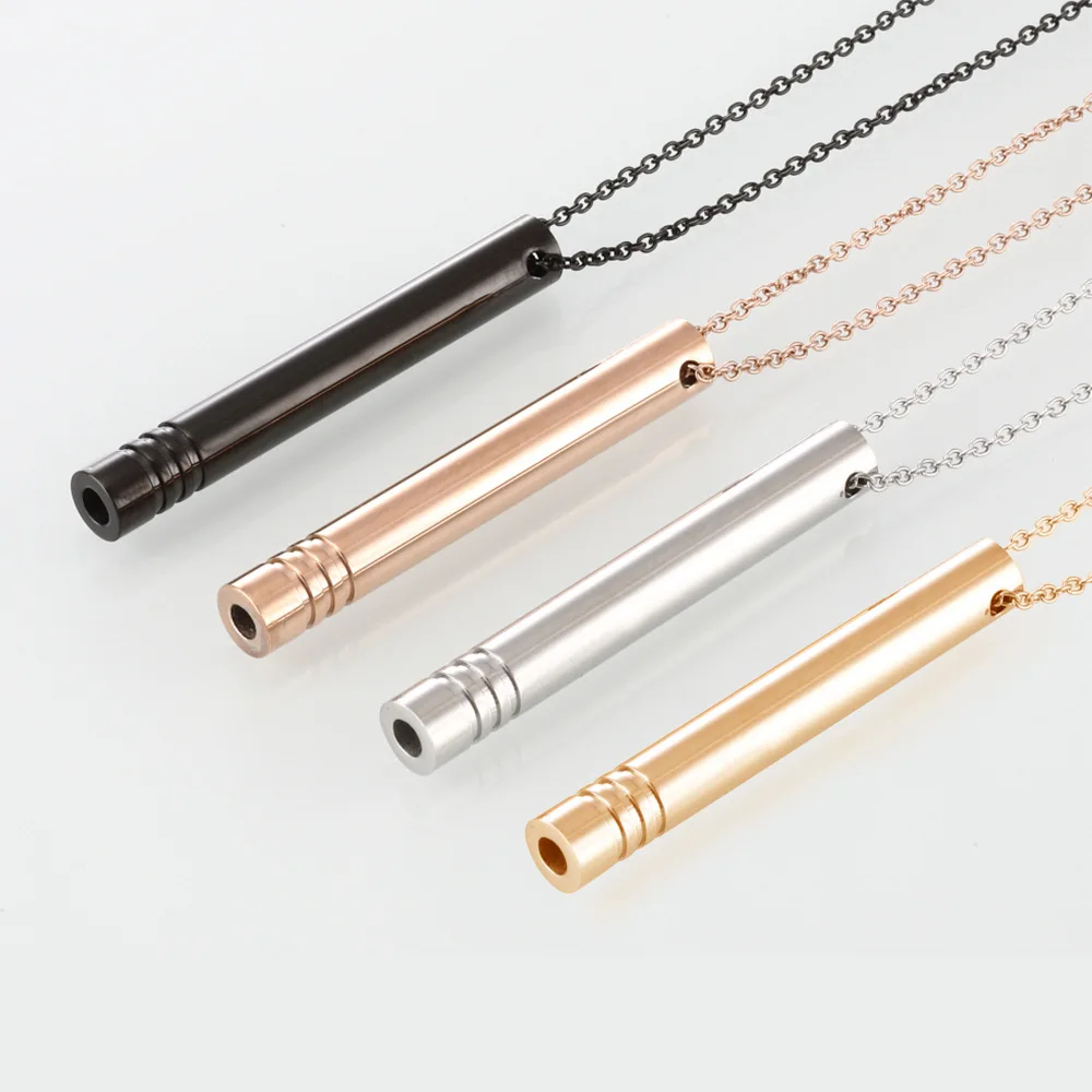Stainless Steel Anxiety Whistle Relief Necklace Calm Mood Meditation And Mindful Breathing Necklace For Men