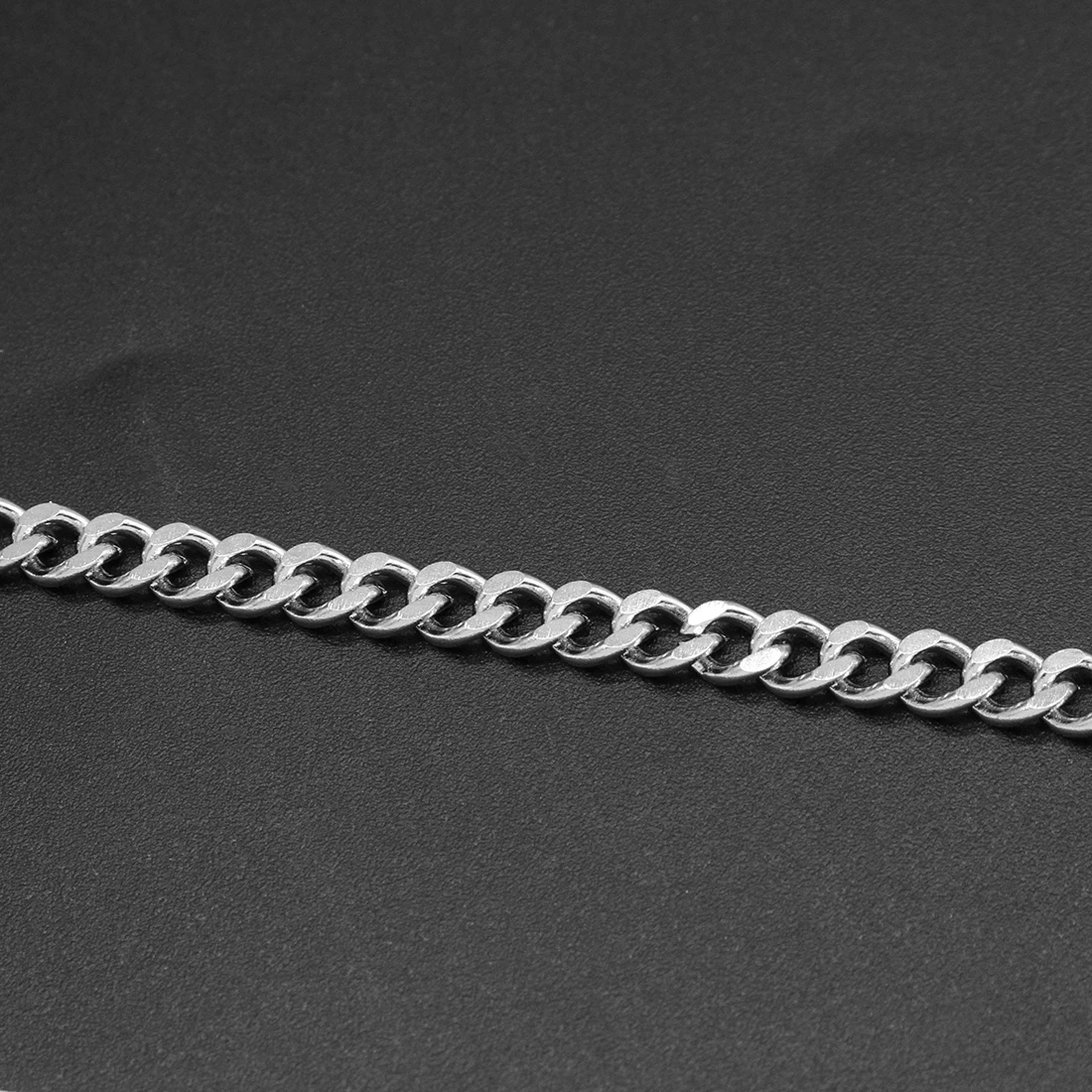roll chain stainless steel jewelry Curb link chains for jewelry making DIY 4x2mm 50m/spool