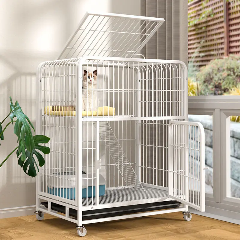 muti-layer cat cage metal cat villa pet cage buy high quality transport metal big kennels with wheels dog cage