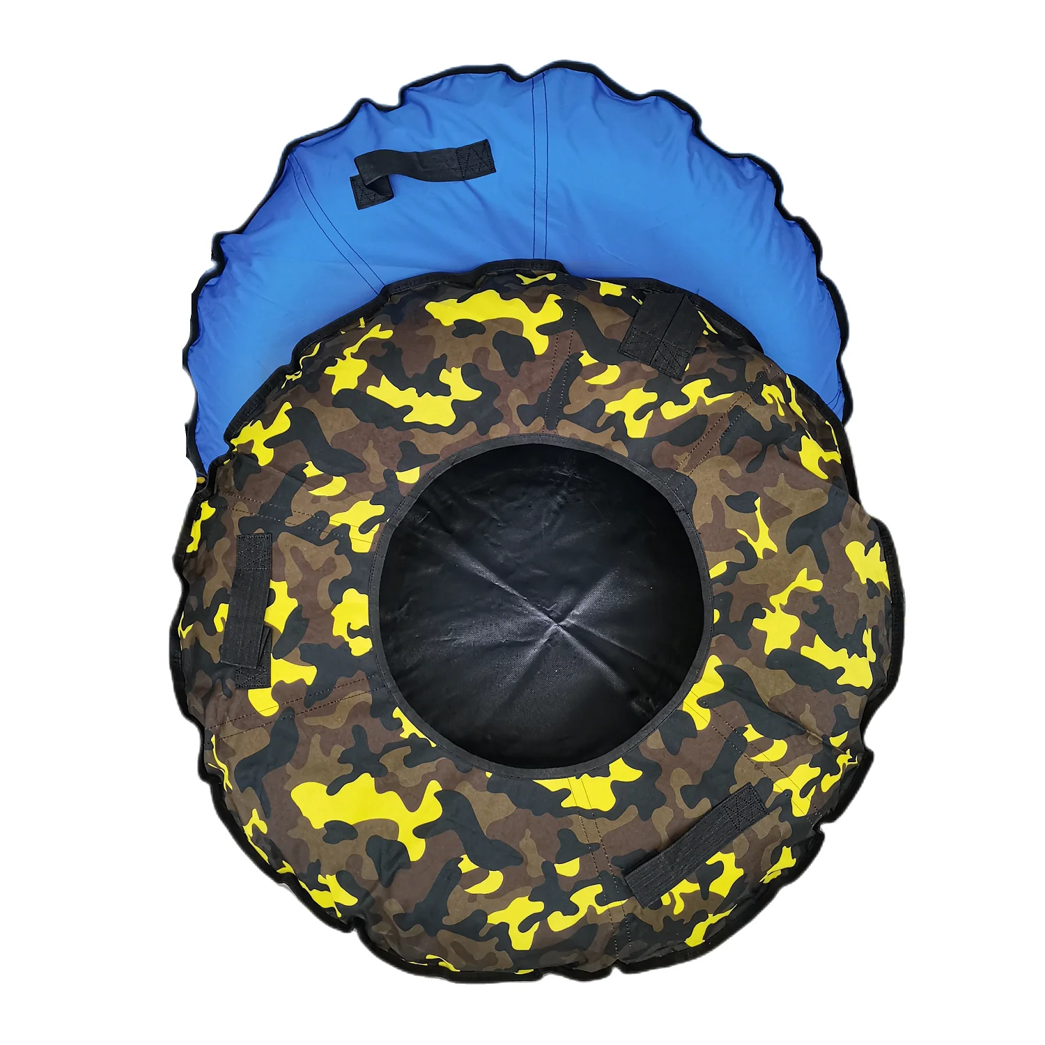 High Quality Adult Snow Tubes with cover 100cm 110cm 120cm for Winter Play with soft PVC bottom