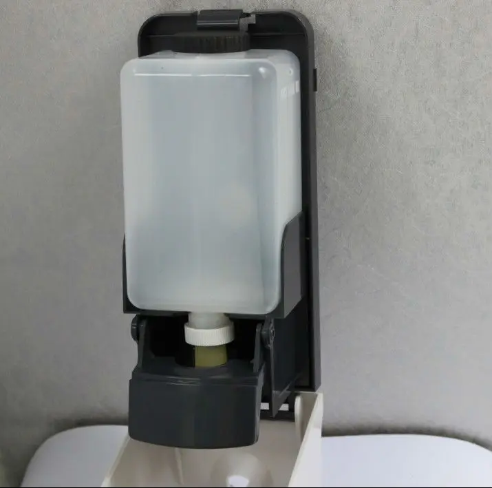 Water Tube Plastic Bottle Liquid Type Soap Dispenser Available Capacity Natural Silicone 1000ml Eco-friendly PE Cartons Square