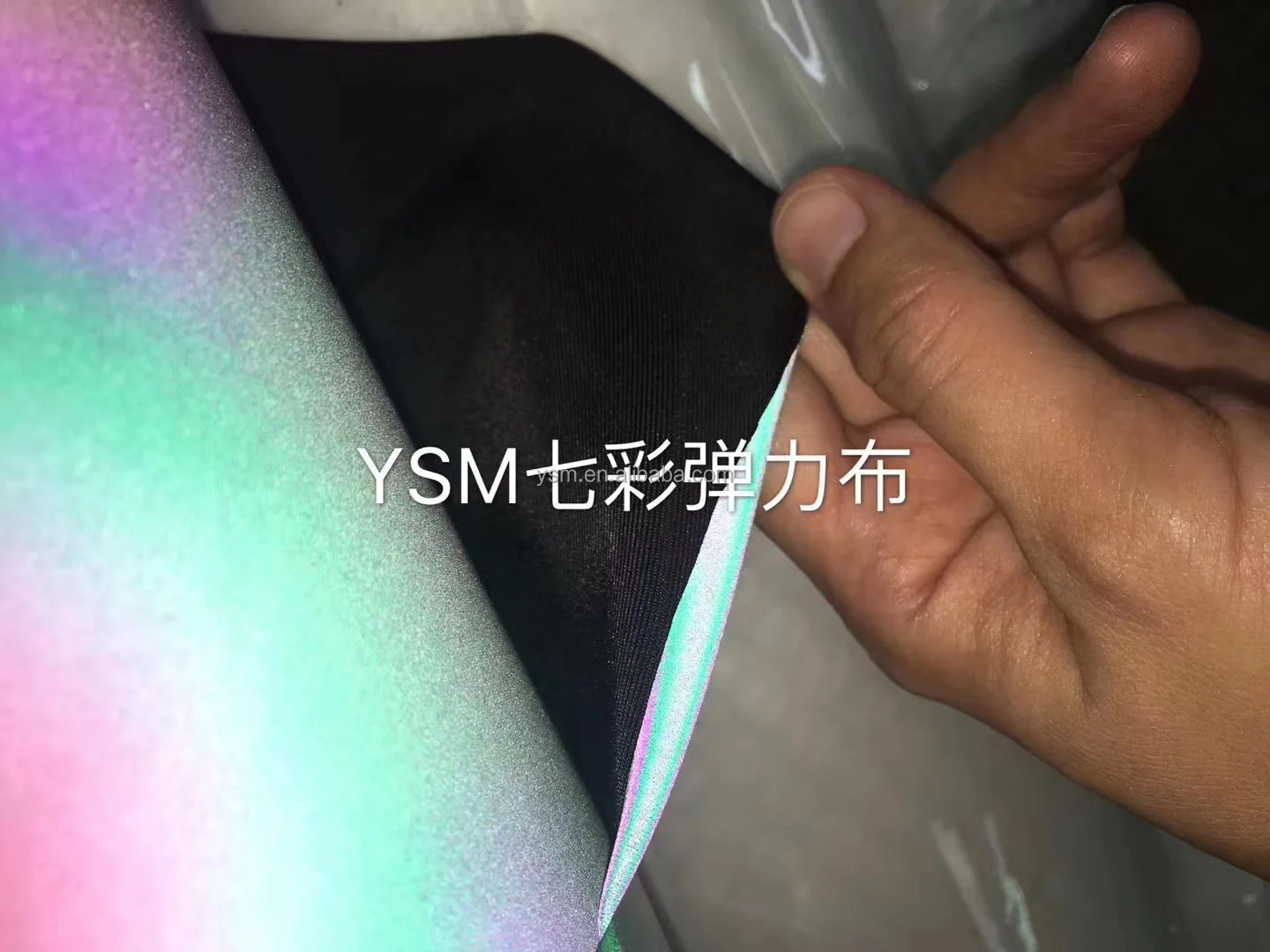 Wholesale hi vis premium quality Super Soft SILVER Reflective Polyester Fabric High Visibility Woven Fabric
