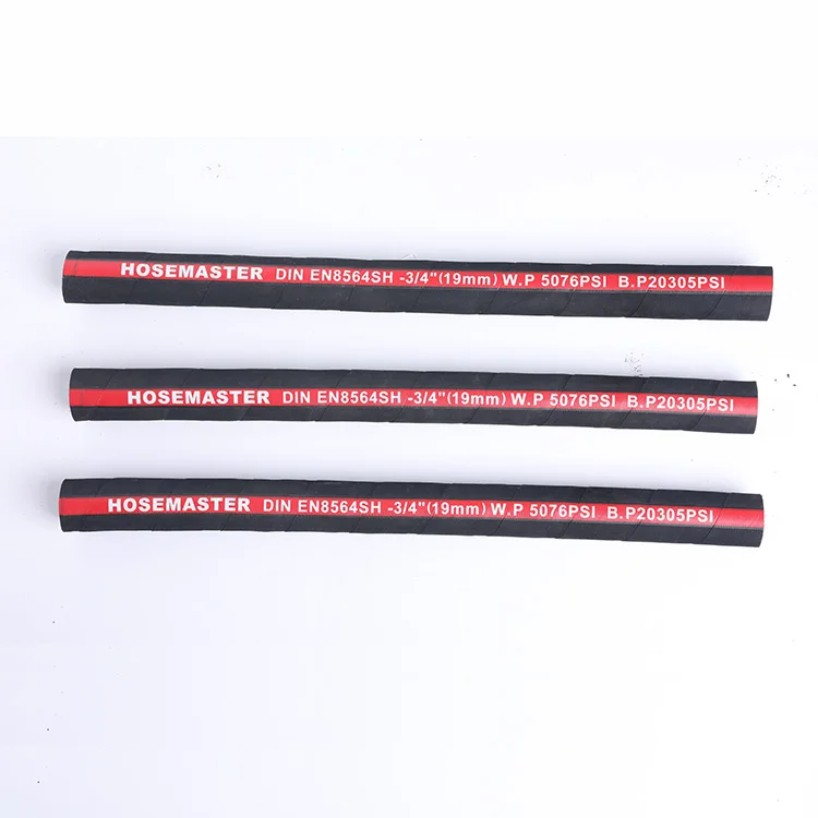 high pressure 304 steel wire spiraled rubber hose 4layer in very competitive price/good quality silicone rubber hose