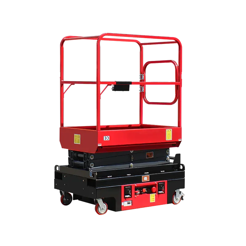 China High Quality 6M 8M Mini Hydraulic Platform Aerial Work Mobile Self Propelled Electric Scissor Lift Mexico Japan Turkey