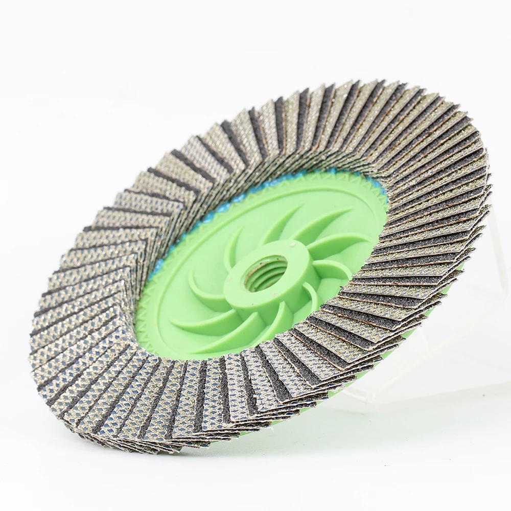 Raizi  Electroplated Diamond Flap Disc Grinding Wheels with plastic Backing