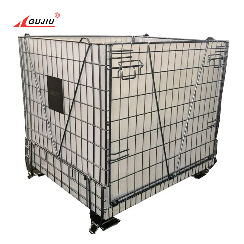 
Collapsible Metal Storage Mesh Stillage Pallet Box Wire Containers 