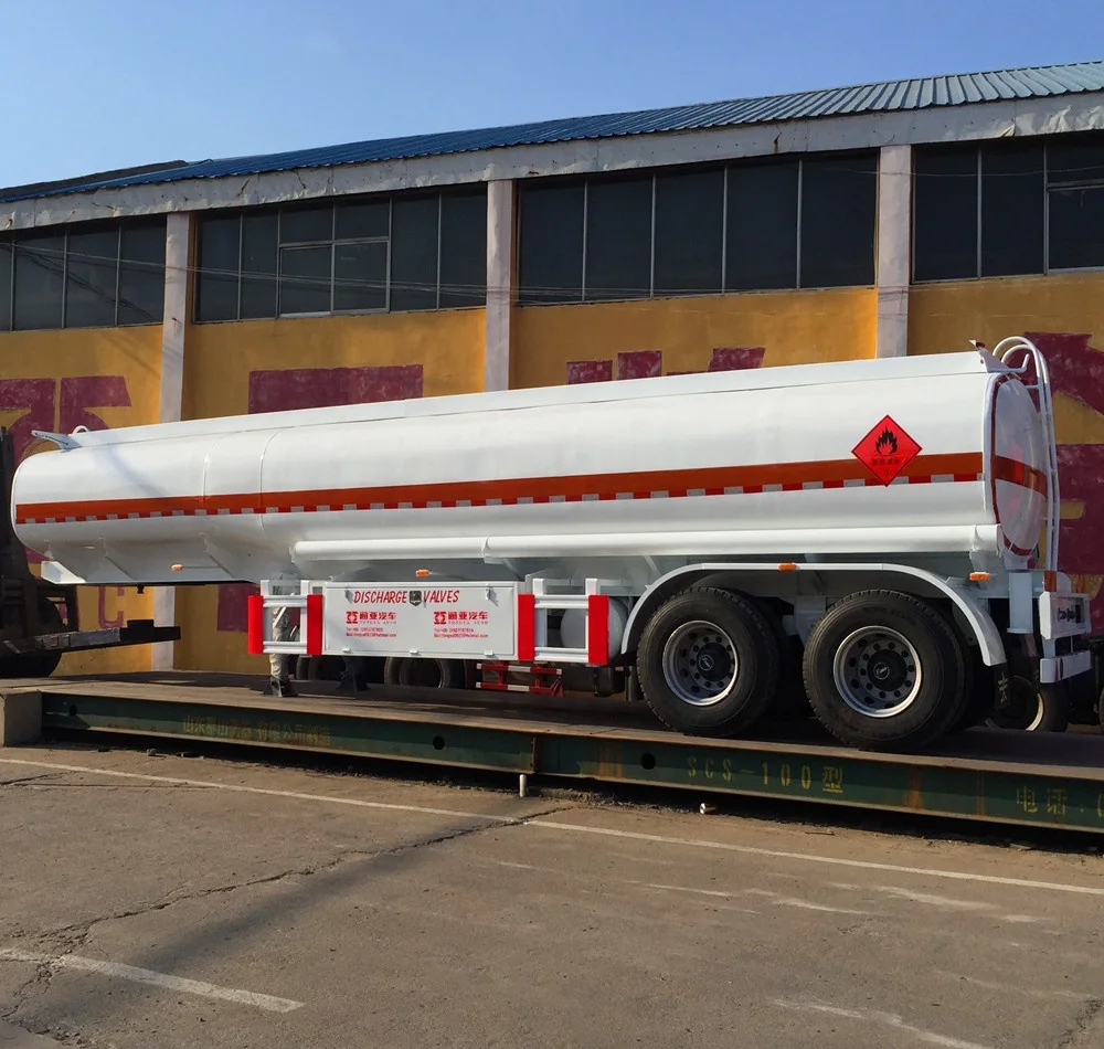 Tri-axle fuel tanker truck trailer dimensions