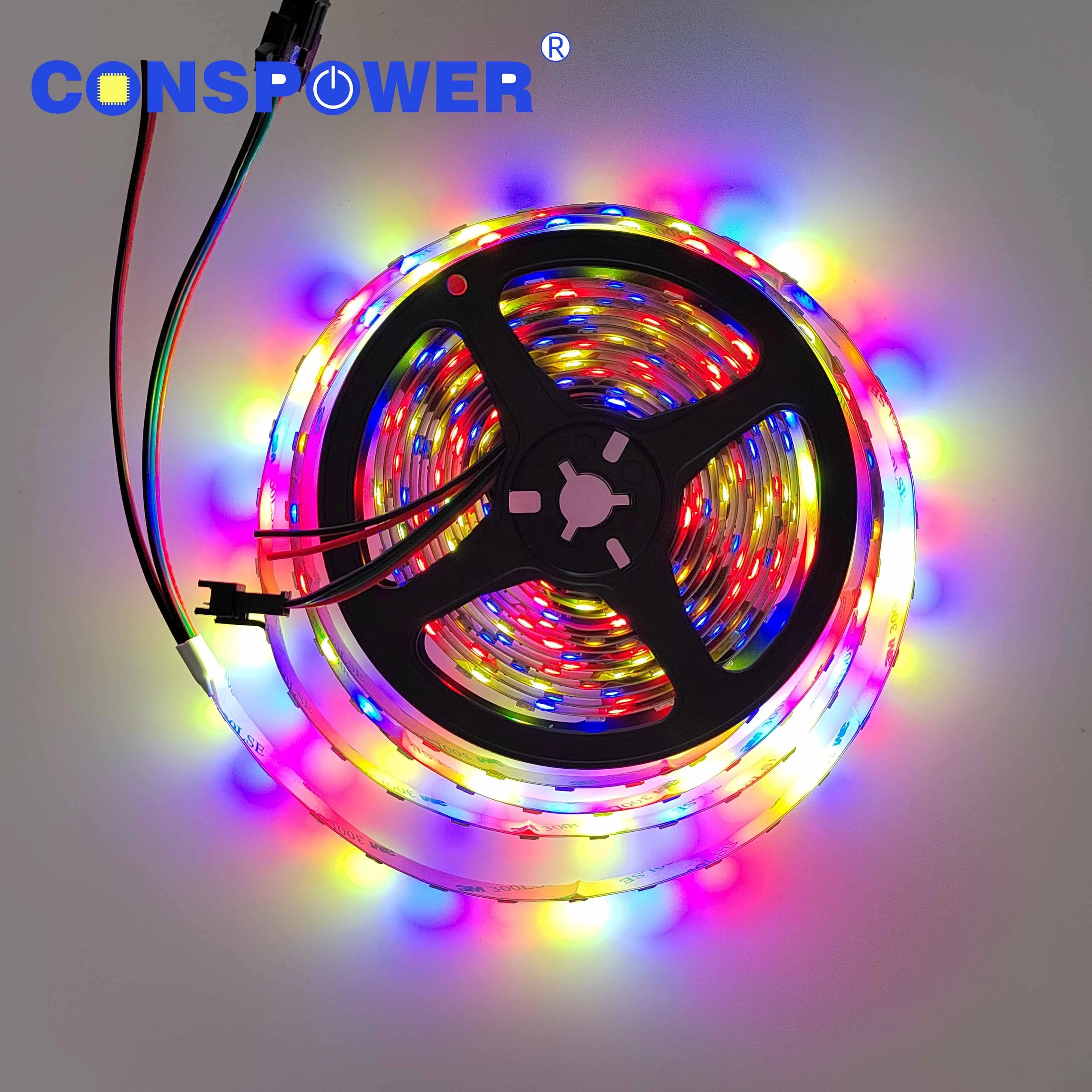 Conspower 5V 60LEDS SK6812 WS2812B 5050 RGBA Ambor Color Original White 4 IN 1 Magic Strip Addressable LED Strip Manufacturer