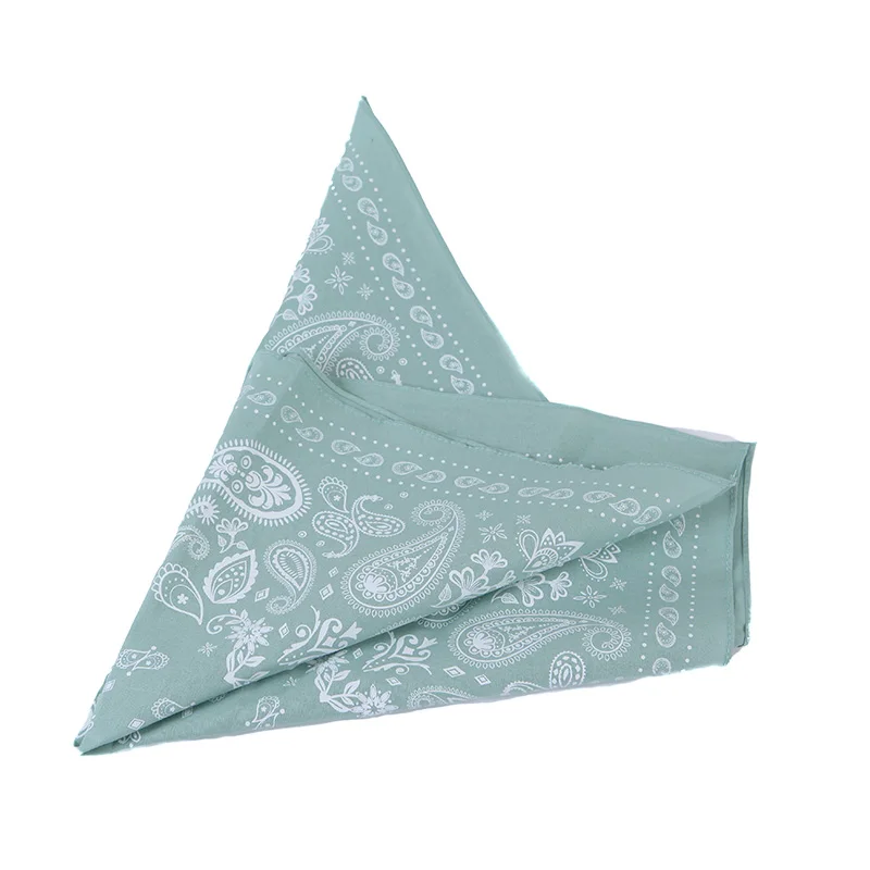 Customized Factory Double Print Bandana Custom Logo Fans Cotton Bandana Square