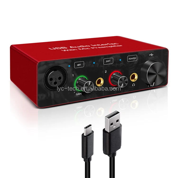Cheap Factory Price audio interface usb sound card for studio