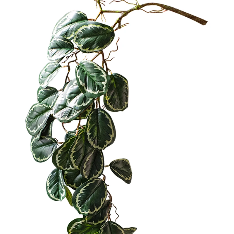 Home Decor Artificial Vine Leaves Faux Real Touch Hanging Plant Artificial Leaves For Decoration