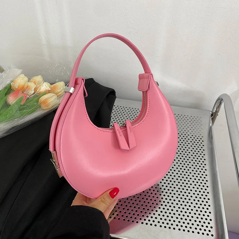 New Arrival Fashion Underarm Handbags Women Bags  Korean Version Simple Style  PU Leather Material Shoulder Bags For Women