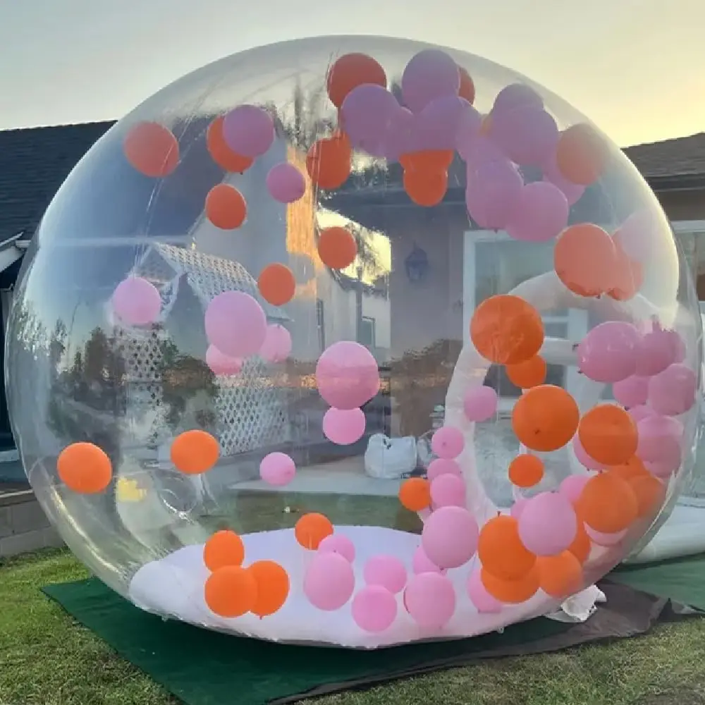 inflatable bubble house dome tent inflatable bubble tent with tunnel for party Bubble tent