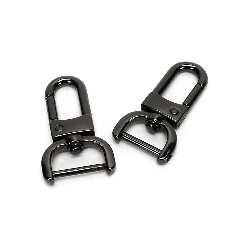 Luggage hardware accessories Zinc alloy gun color 1 inch plate buckle key chain bag shoulder belt buckle