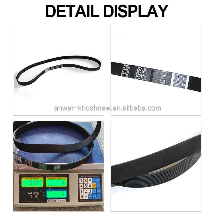 VOL-VO V Belt Oem 20430611 22275091 8PK1537 for Truck Multiribbed Timing Belt Printing belt